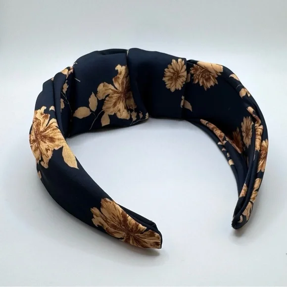 Navy And Gold high quality knotted headband - New - Picture 5 of 6